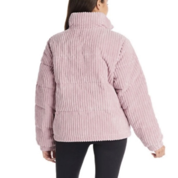 Koolaburra by UGG Short Corduroy Puffer Gorpcore Coat Large Pink Dusty Rose - Picture 2 of 8